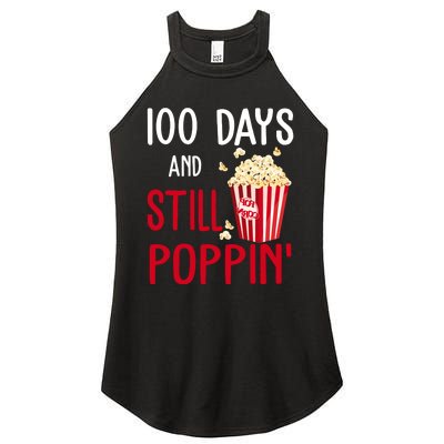 100 Days Of School And Still Poppin Women's Perfect Tri Rocker Tank