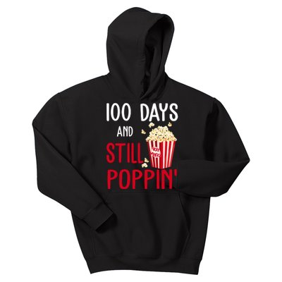 100 Days Of School And Still Poppin Kids Hoodie