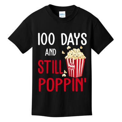 100 Days Of School And Still Poppin Kids T-Shirt