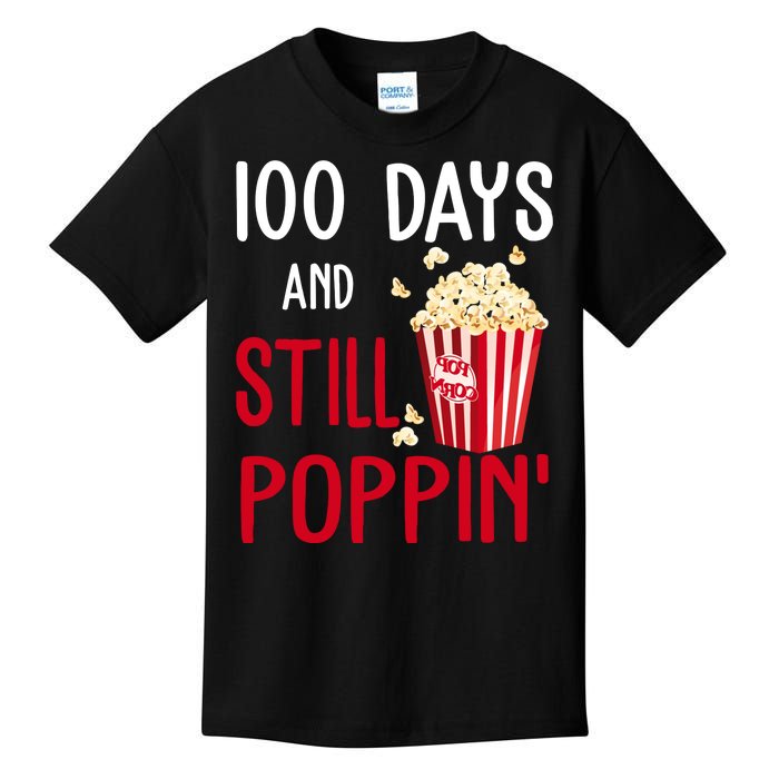 100 Days Of School And Still Poppin Kids T-Shirt