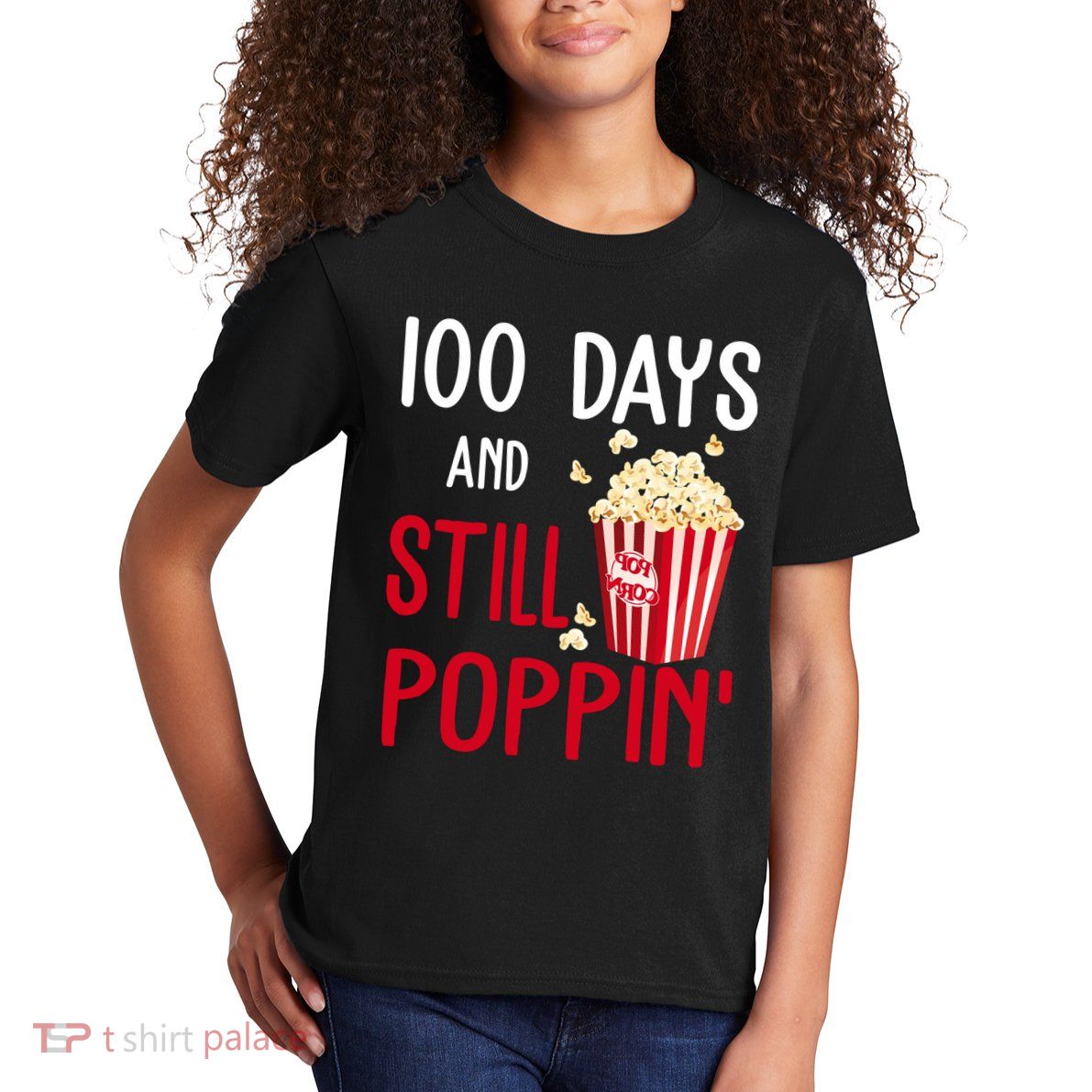 100 Days Of School And Still Poppin Kids T-Shirt