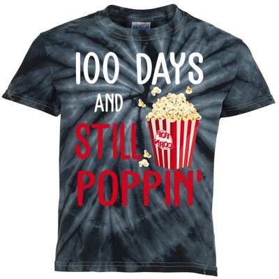 100 Days Of School And Still Poppin Kids Tie-Dye T-Shirt