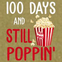 100 Days Of School And Still Poppin Garment-Dyed Women's Muscle Tee