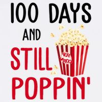 100 Days Of School And Still Poppin Garment-Dyed Sweatshirt