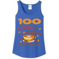 100 Days Of Coffee Teach Repeat Teacher 100 Days Of School Gift Ladies Essential Tank