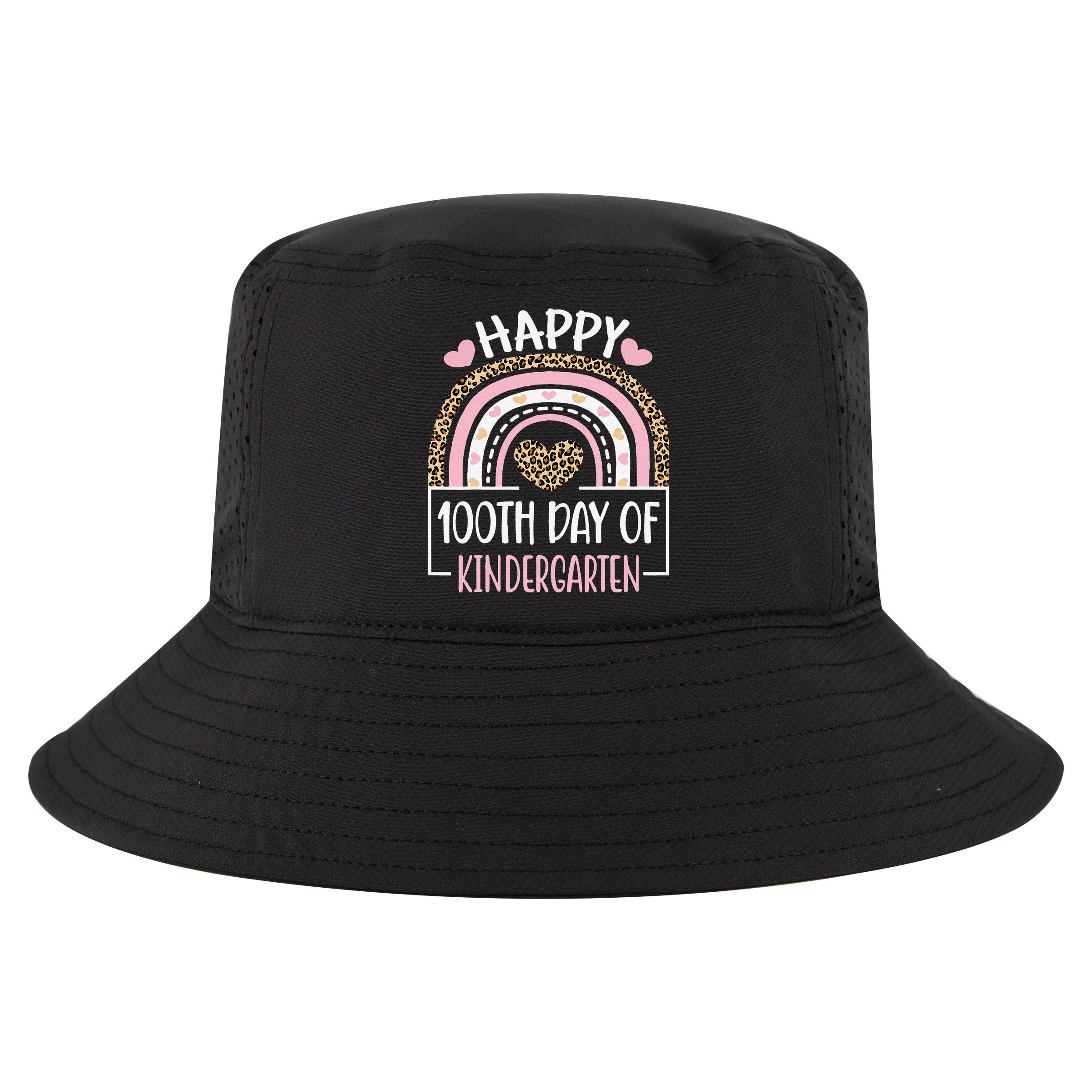 100th Day Of Kindergarten Funny 100 Days Of School Teacher Cool Comfort Performance Bucket Hat