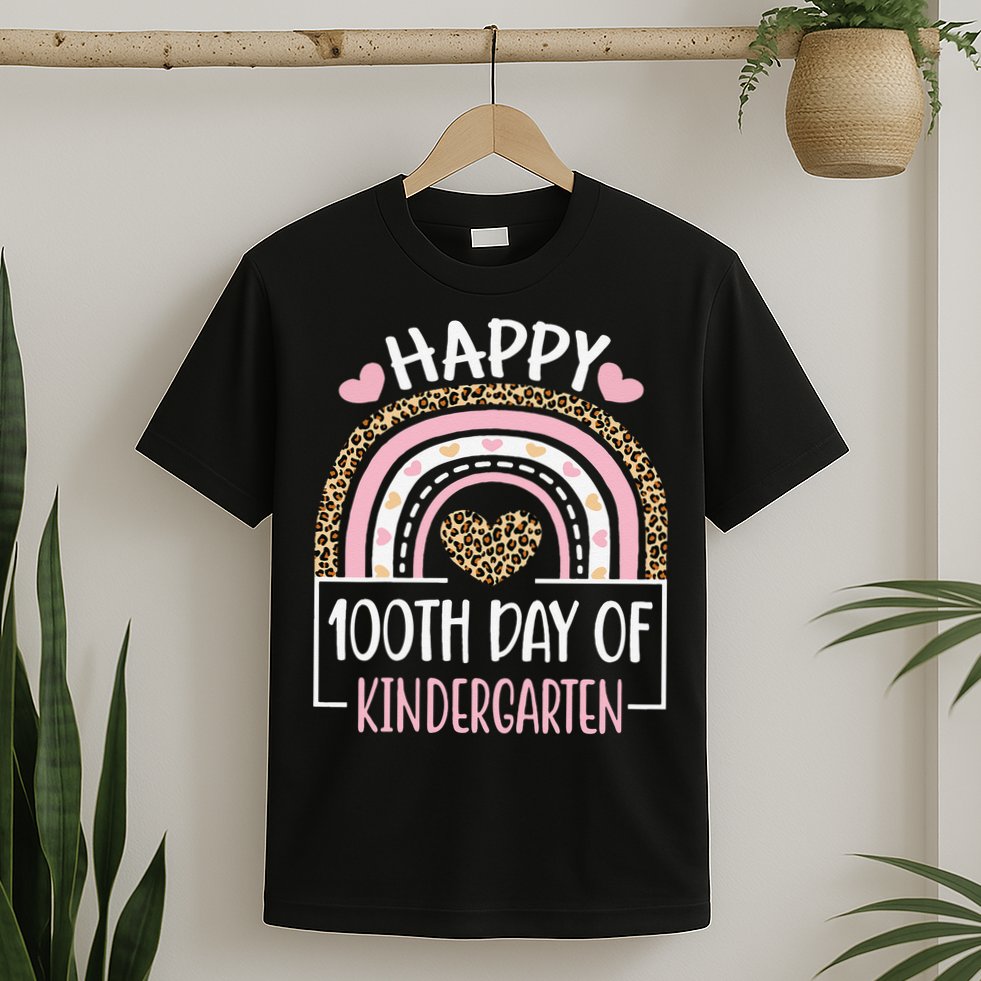 100th Day Of Kindergarten Funny 100 Days Of School Teacher T-Shirt
