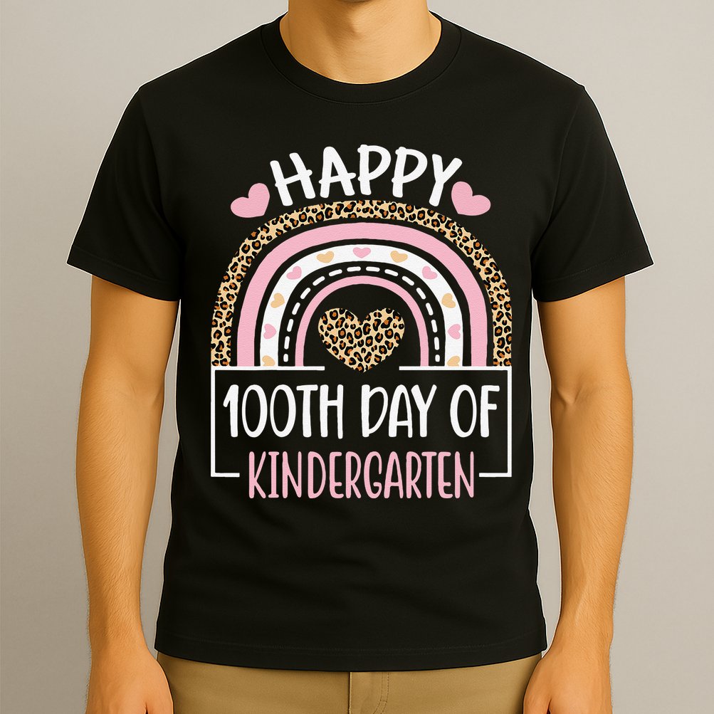 100th Day Of Kindergarten Funny 100 Days Of School Teacher T-Shirt