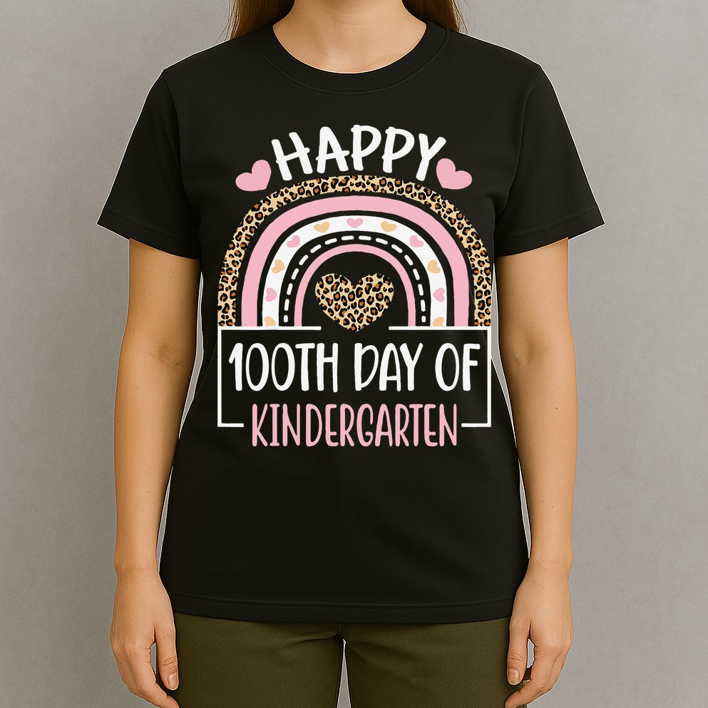 100th Day Of Kindergarten Funny 100 Days Of School Teacher T-Shirt