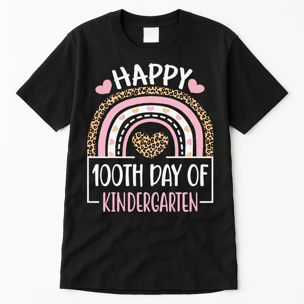 100th Day Of Kindergarten Funny 100 Days Of School Teacher Tall T-Shirt