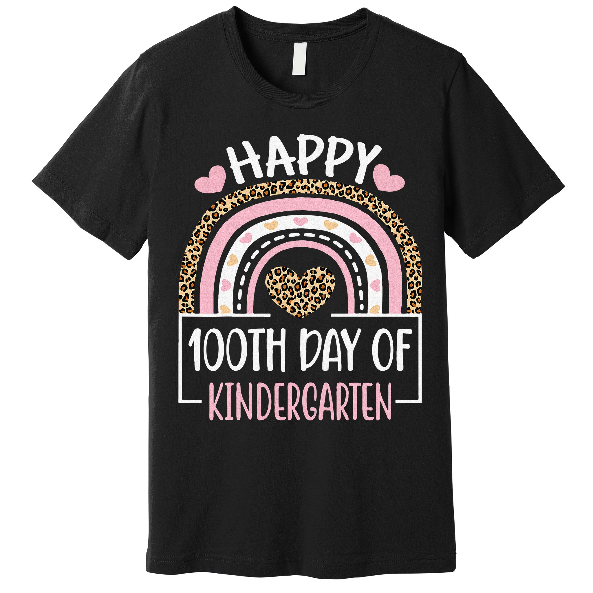 100th Day Of Kindergarten Funny 100 Days Of School Teacher Premium T-Shirt