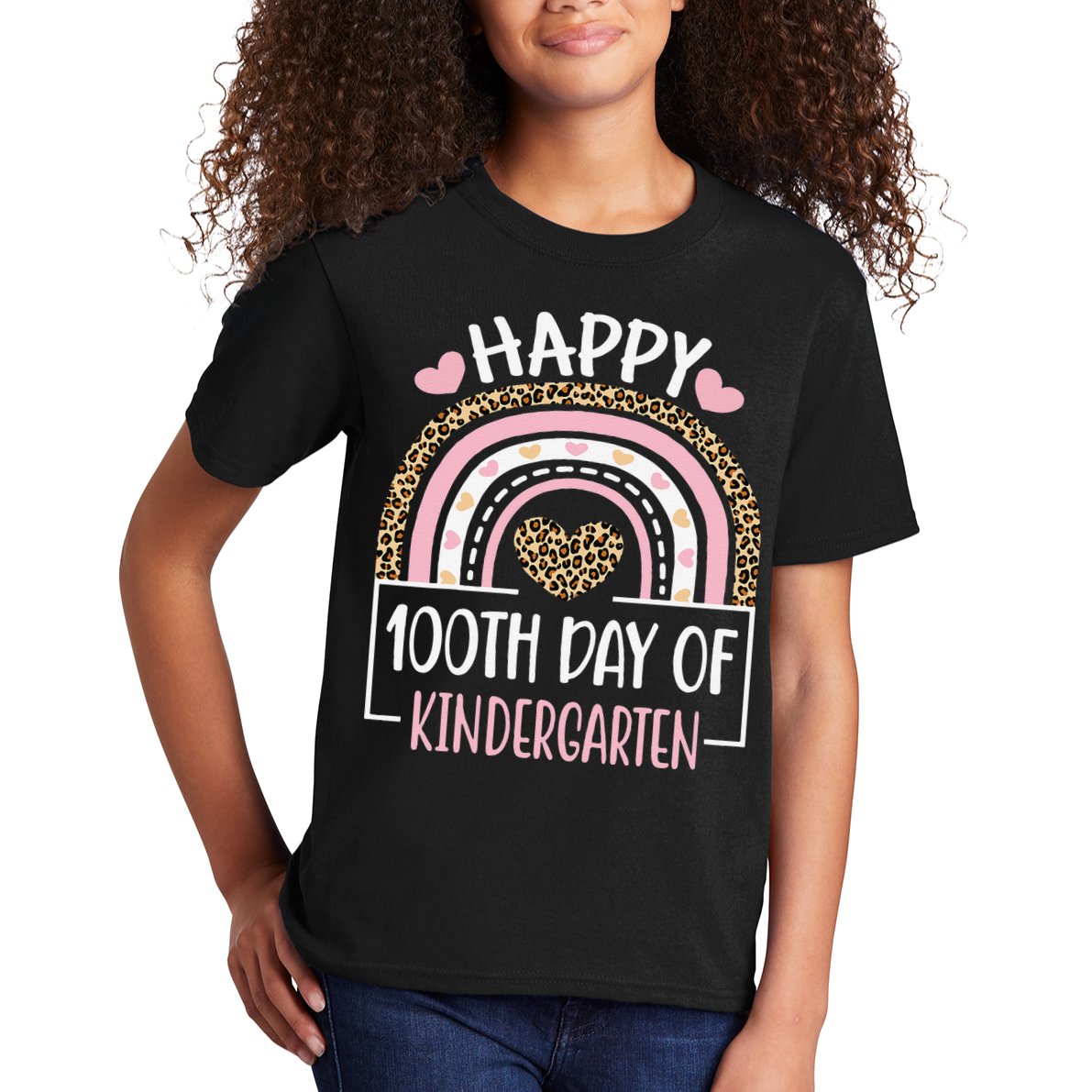 100th Day Of Kindergarten Funny 100 Days Of School Teacher Kids T-Shirt