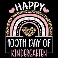 100th Day Of Kindergarten Funny 100 Days Of School Teacher Kids T-Shirt