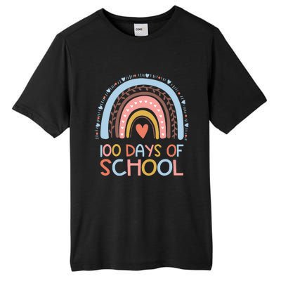 100th Day Of School Teachers 100 Days Smarter Rainbow Wo Tall Fusion ChromaSoft Performance T-Shirt