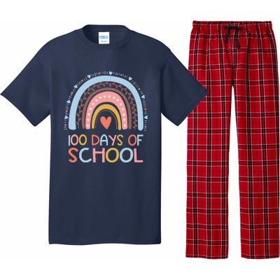 100th Day Of School Teachers 100 Days Smarter Rainbow Wo Pajama Set