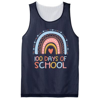 100th Day Of School Teachers 100 Days Smarter Rainbow Wo Mesh Reversible Basketball Jersey Tank