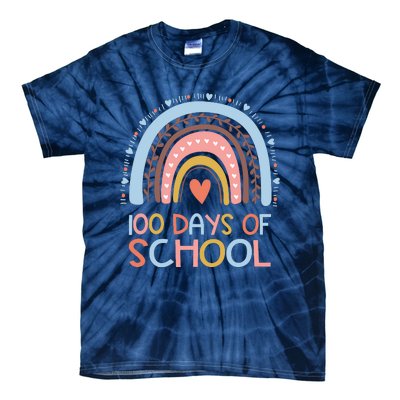 100th Day Of School Teachers 100 Days Smarter Rainbow Wo Tie-Dye T-Shirt