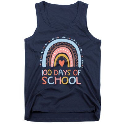 100th Day Of School Teachers 100 Days Smarter Rainbow Wo Tank Top