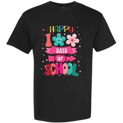 100 Days Of School Girl 100th Day Of School Garment-Dyed Heavyweight T-Shirt