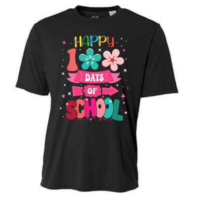 100 Days Of School Girl 100th Day Of School Cooling Performance Crew T-Shirt