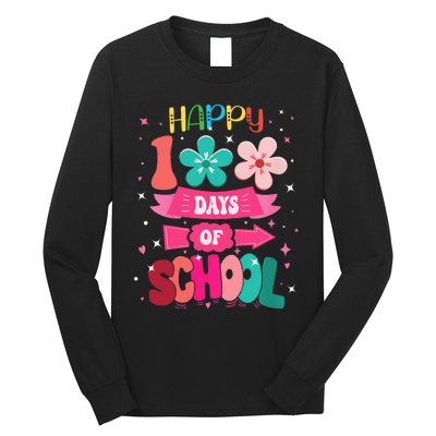 100 Days Of School Girl 100th Day Of School Long Sleeve Shirt