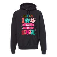 100 Days Of School Girl 100th Day Of School Premium Hoodie