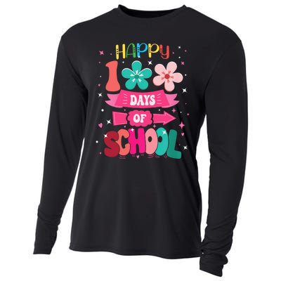 100 Days Of School Girl 100th Day Of School Cooling Performance Long Sleeve Crew