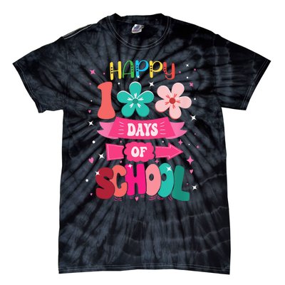 100 Days Of School Girl 100th Day Of School Tie-Dye T-Shirt