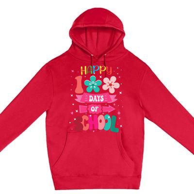 100 Days Of School Girl 100th Day Of School Premium Pullover Hoodie