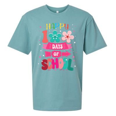 100 Days Of School Girl 100th Day Of School Sueded Cloud Jersey T-Shirt