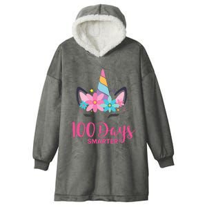 100 Days Of School Unicorn Girl Costume Hooded Wearable Blanket