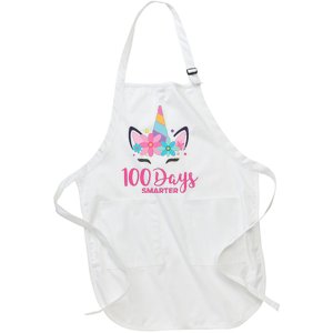 100 Days Of School Unicorn Girl Costume Full-Length Apron With Pockets