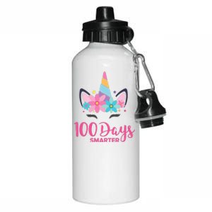 100 Days Of School Unicorn Girl Costume Aluminum Water Bottle