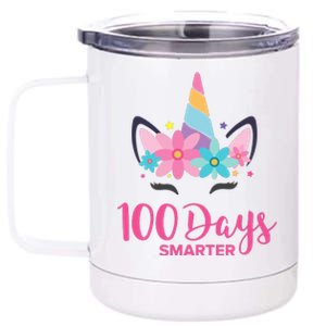 100 Days Of School Unicorn Girl Costume 12 oz Stainless Steel Tumbler Cup