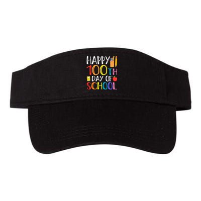 100 Days Of School Teacher And Student Valucap Bio-Washed Visor