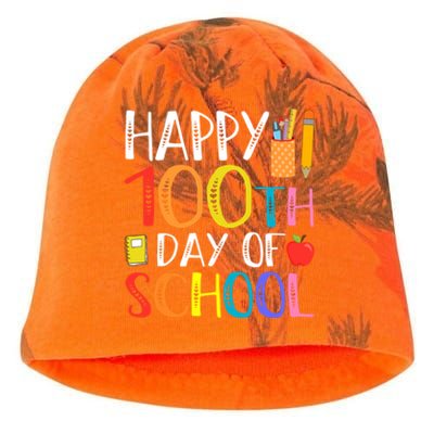 100 Days Of School Teacher And Student Kati - Camo Knit Beanie