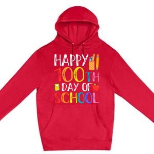 100 Days Of School Teacher And Student Premium Pullover Hoodie