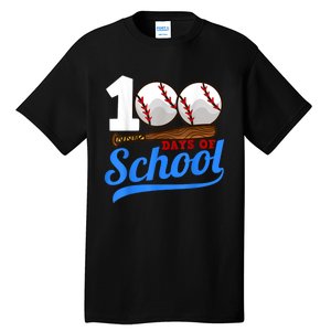 100 Days Of School Baseball 100th Day Tall T-Shirt