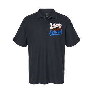 100 Days Of School Baseball 100th Day Softstyle Adult Sport Polo