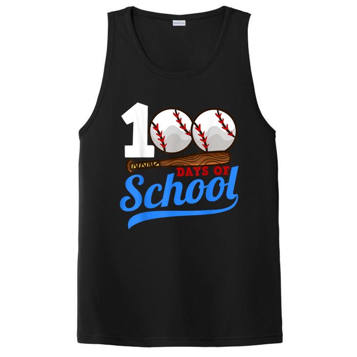 100 Days Of School Baseball 100th Day PosiCharge Competitor Tank