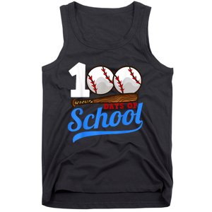 100 Days Of School Baseball 100th Day Tank Top