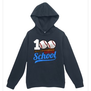 100 Days Of School Baseball 100th Day Urban Pullover Hoodie