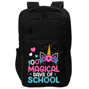 100th Day Of Kindergarten For Girls 100 Magical Days Impact Tech Backpack