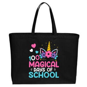 100th Day Of Kindergarten For Girls 100 Magical Days Cotton Canvas Jumbo Tote