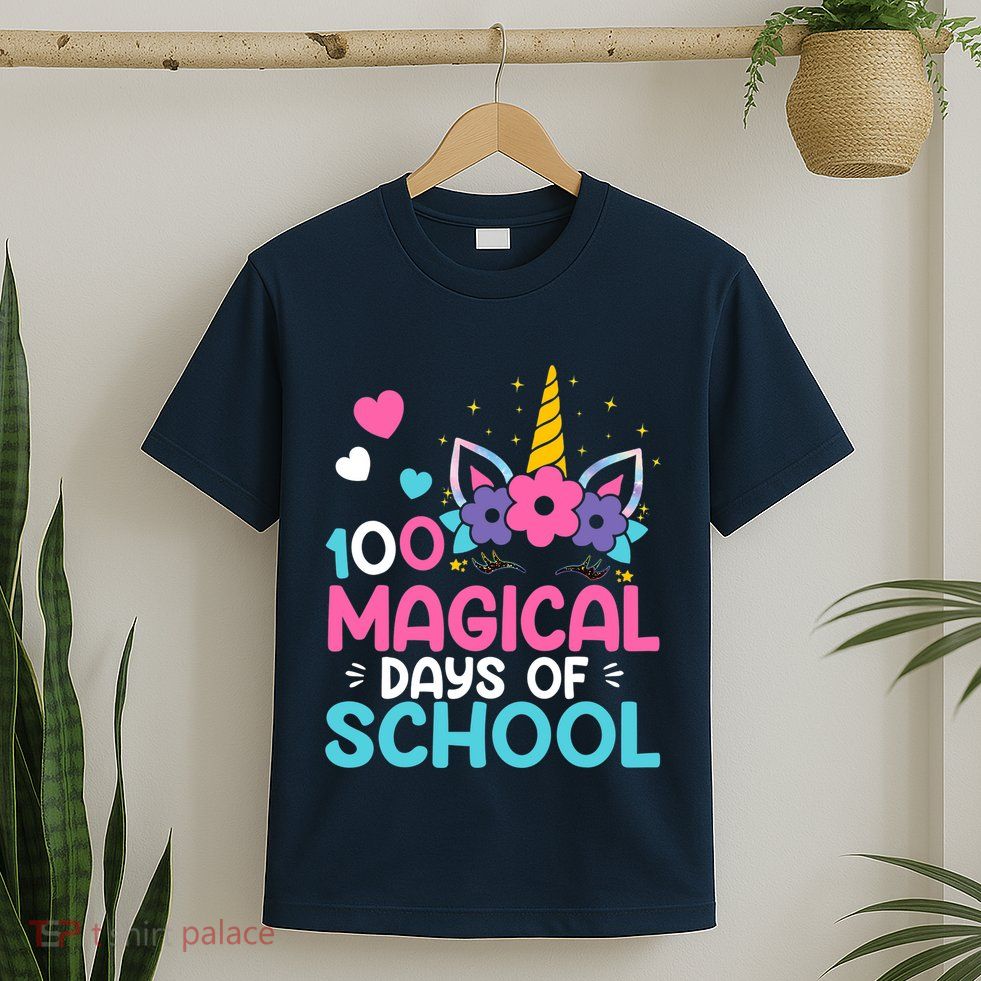 100th Day Of Kindergarten For Girls 100 Magical Days T-Shirt