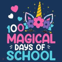 100th Day Of Kindergarten For Girls 100 Magical Days T-Shirt