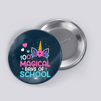100th Day Of Kindergarten For Girls 100 Magical Days Button
