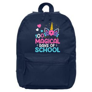 100th Day Of Kindergarten For Girls 100 Magical Days 16 in Basic Backpack