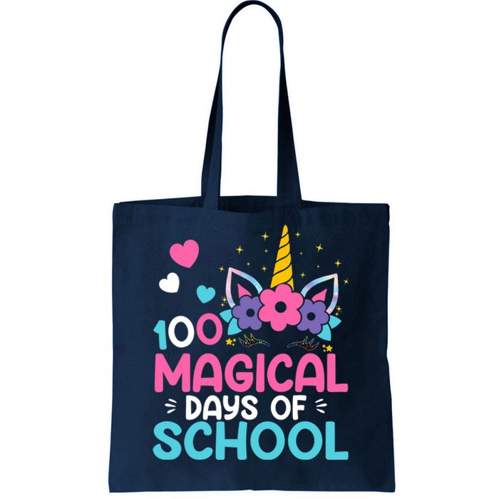 100th Day Of Kindergarten For Girls 100 Magical Days Tote Bag