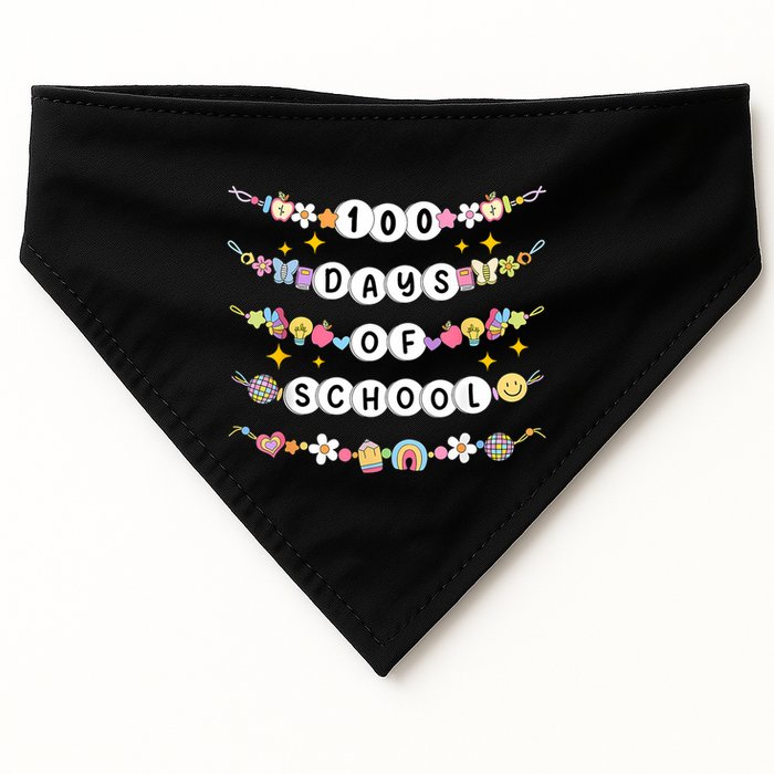 100th Day Of School Friendship Bracelets 100 Days Smarter USA-Made Doggie Bandana